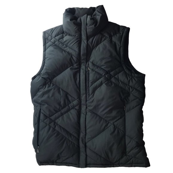 COLUMBIA Black Puffer Vest Sleeveless Size Women's Small Full Zip